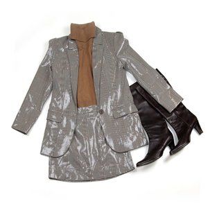BB Dakota Vega Blazer and Skirt Matching Set